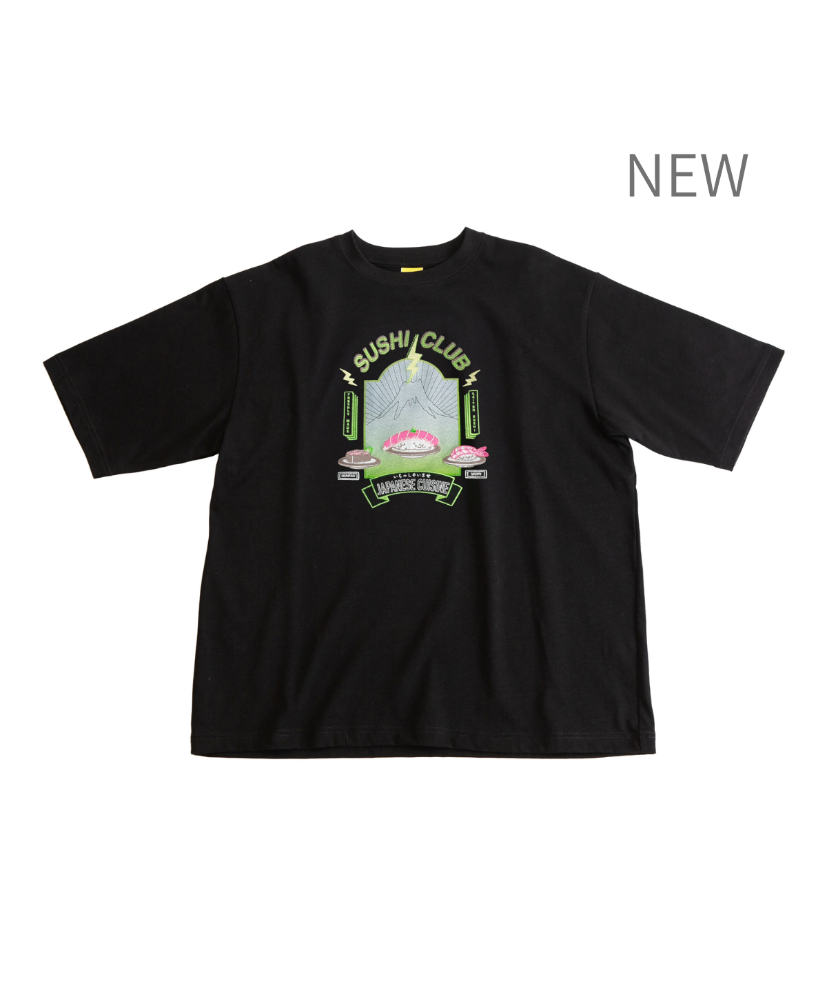 NEW》JAPAN SUSHI CLUB S/S T-SHIRT BLACK AtOn50 Official Online Store