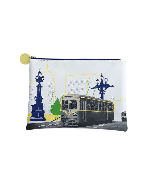 [30% OFF] Tokyo Transportation Bureau Flat Pouch Small White