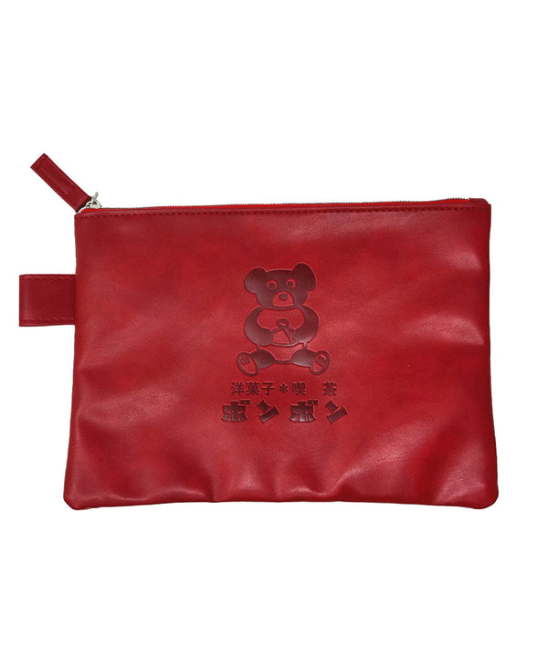 Cafe Bonbon Flat Pouch Red