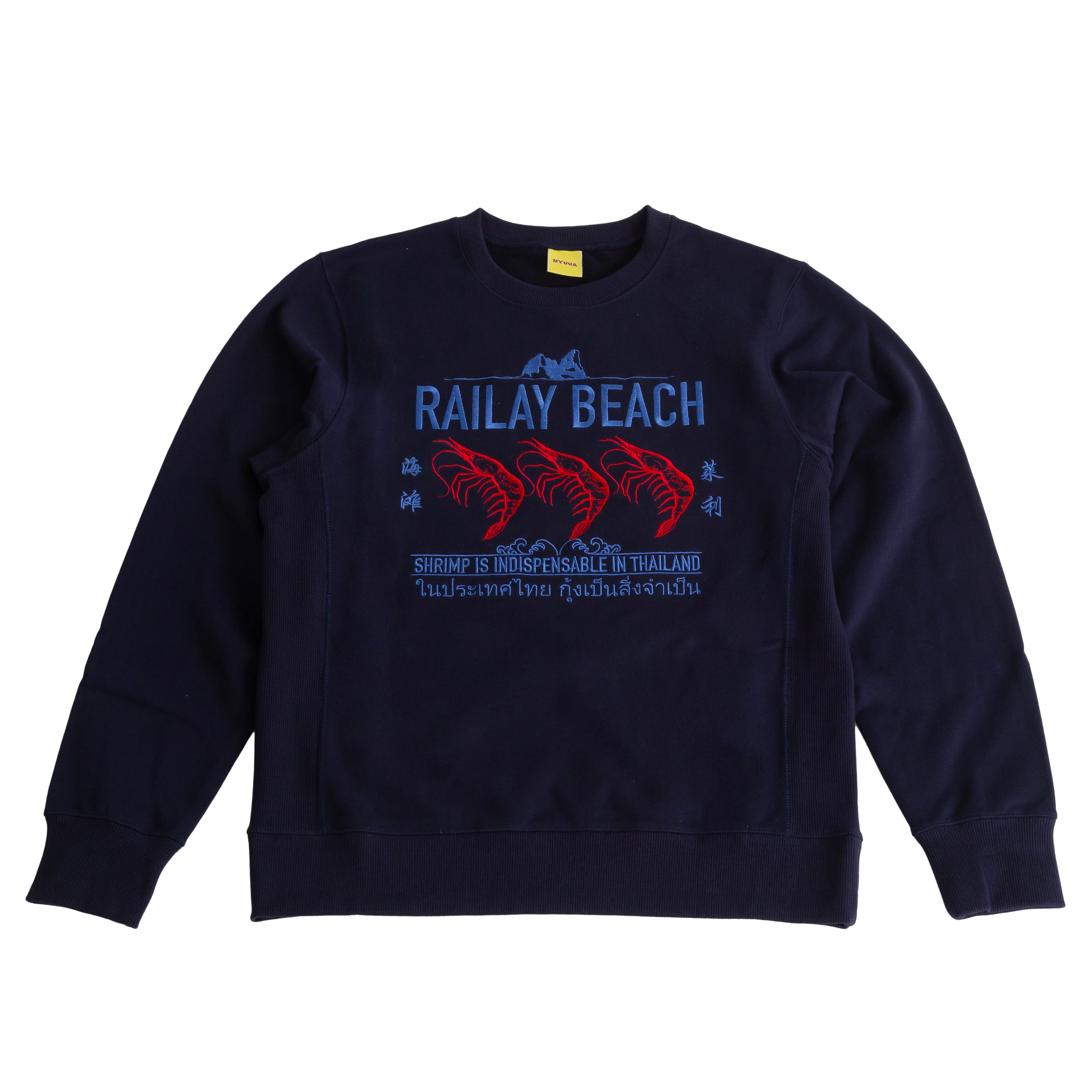 RAILAY BEACH SWEAT SHIRT・NAVY