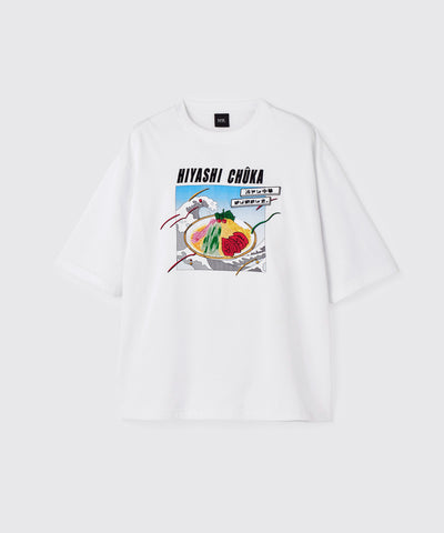 冷やし中華 S/SボーイズTシャツ WHITE