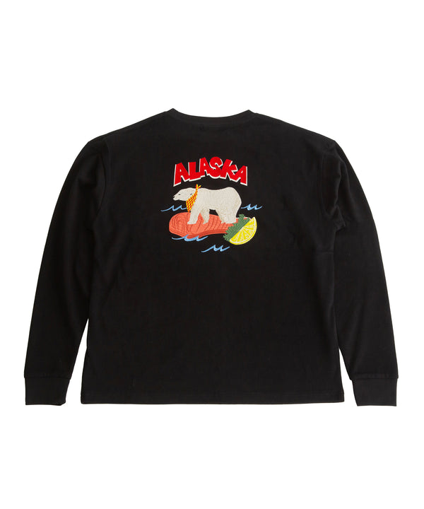 ALASKA LONG SLEEVE T-SHIRT・BLACK