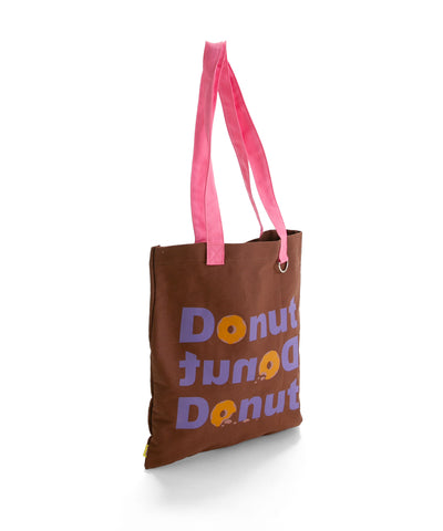 AMERICA Donut TOTEBAG BROWN