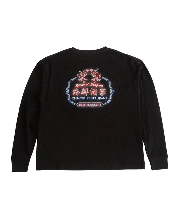 CHINESE CRAB LONG SLEEVE T-SHIRT・BLACK