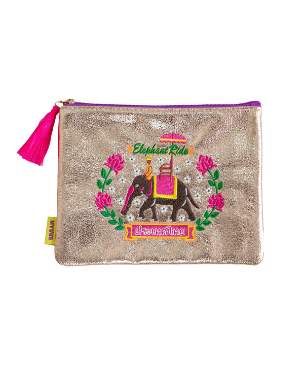 THAILAND エレファントライドポーチ