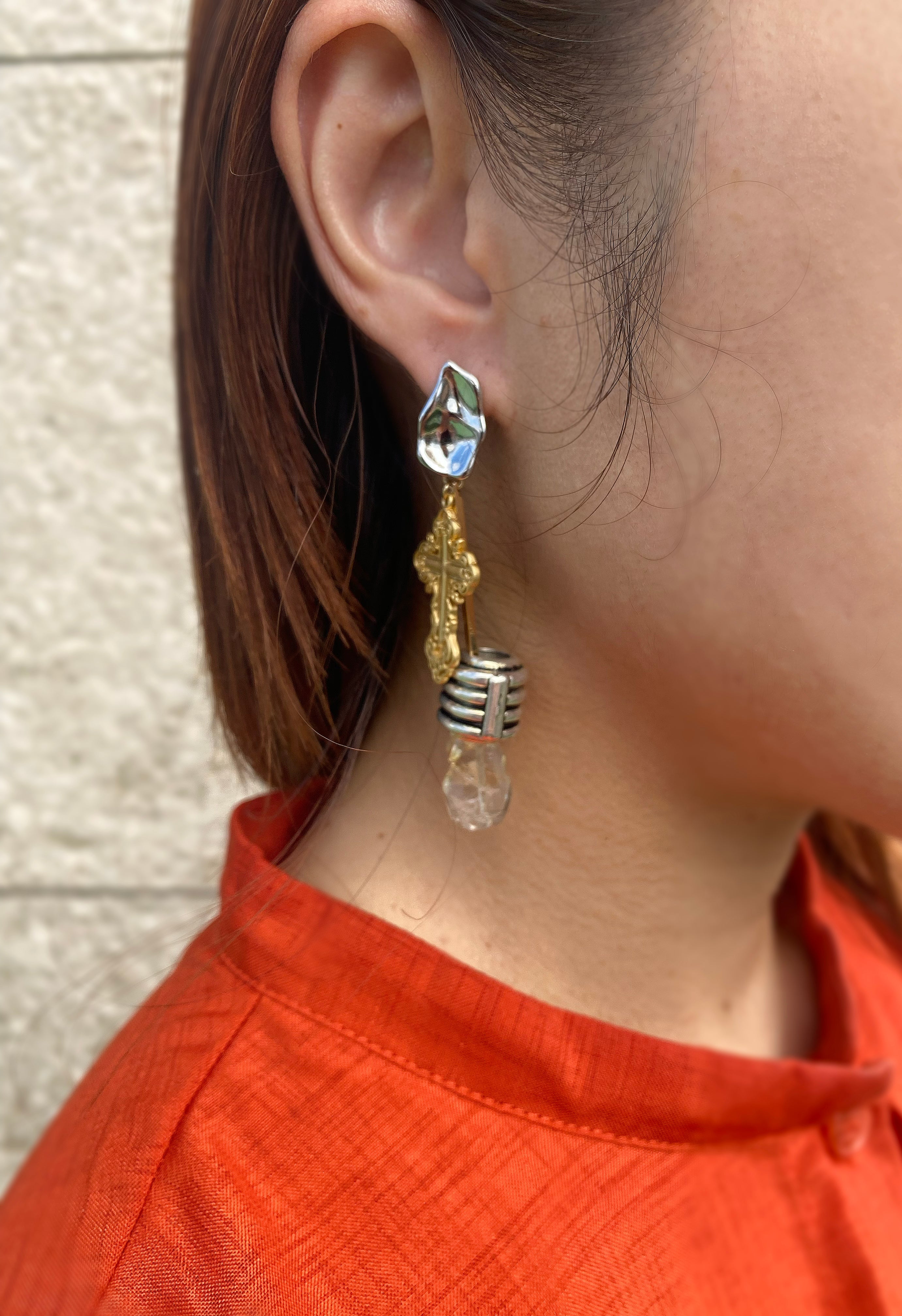 mexican cross earrings