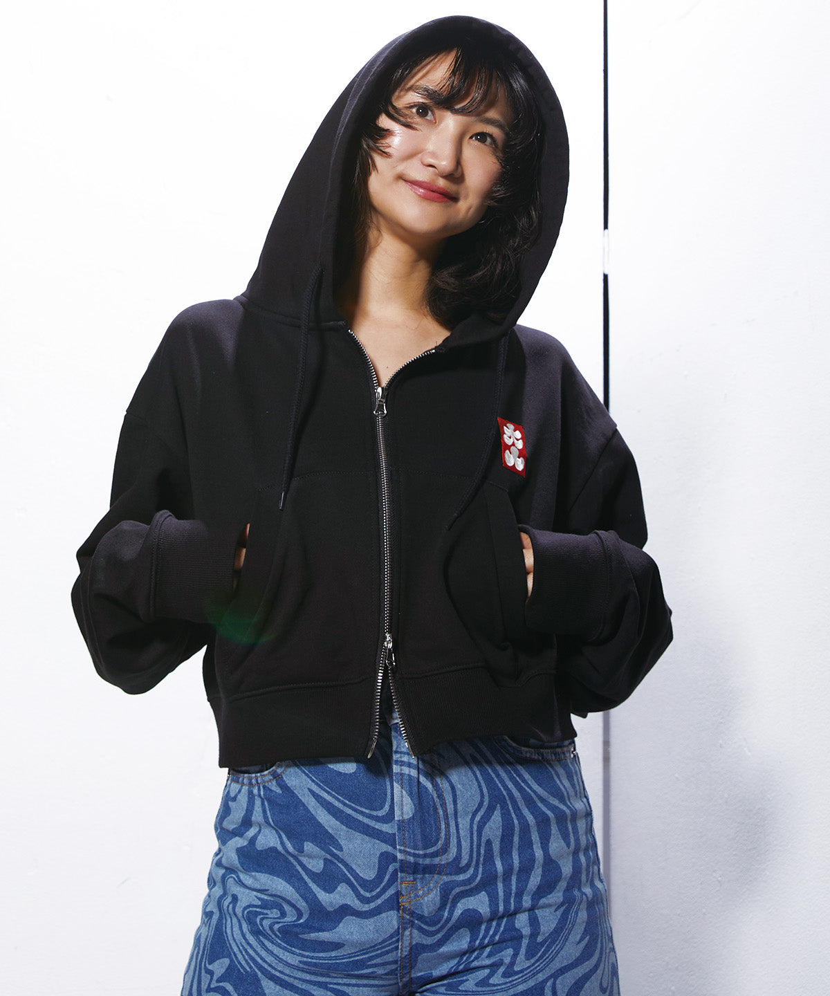 JAPAN KUMADE ZIPUP HOODIE BLACK M AtOn50 Official Online Store
