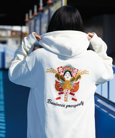 JAPAN KUMADE ZIPUP HOODIE OFFWHITE L/XL