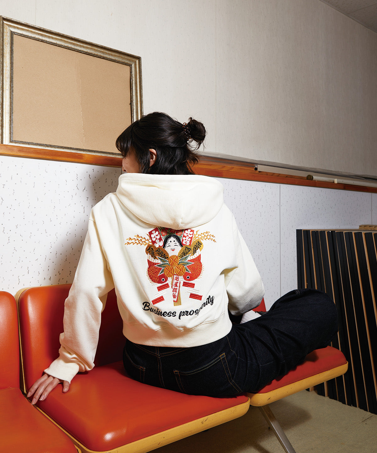 JAPAN KUMADE ZIPUP HOODIE OFFWHITE M AtOn50 Official Online Store