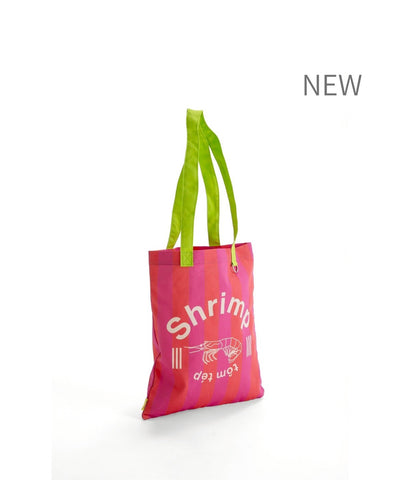 《NEW》THAILAND Shrimp TOTEBAG RED STRIPE