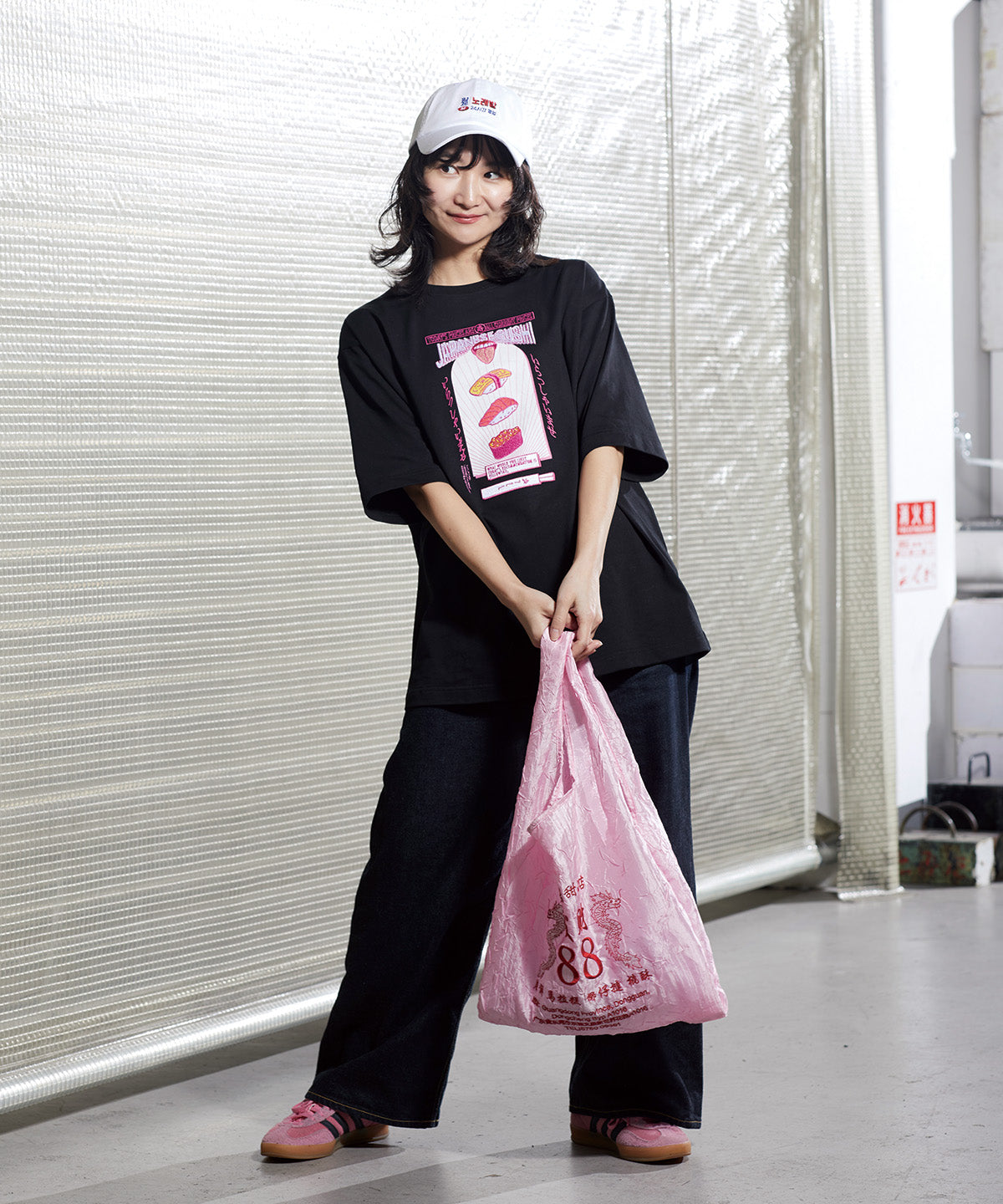 CHINA MARKET TOTE ピンク AtOn50 Official Online Store