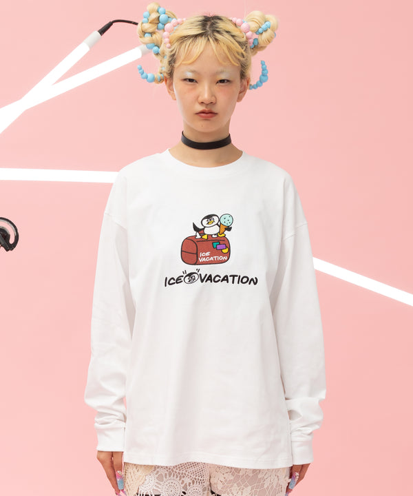 PENGUIN L/S T-shirts WHITE