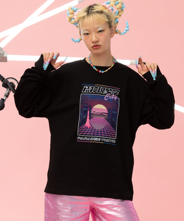 TOKYO PARADISE L/S T-shirts BLACK