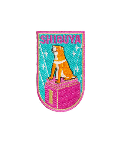 embroidered sticker  SHIBUYA DOG