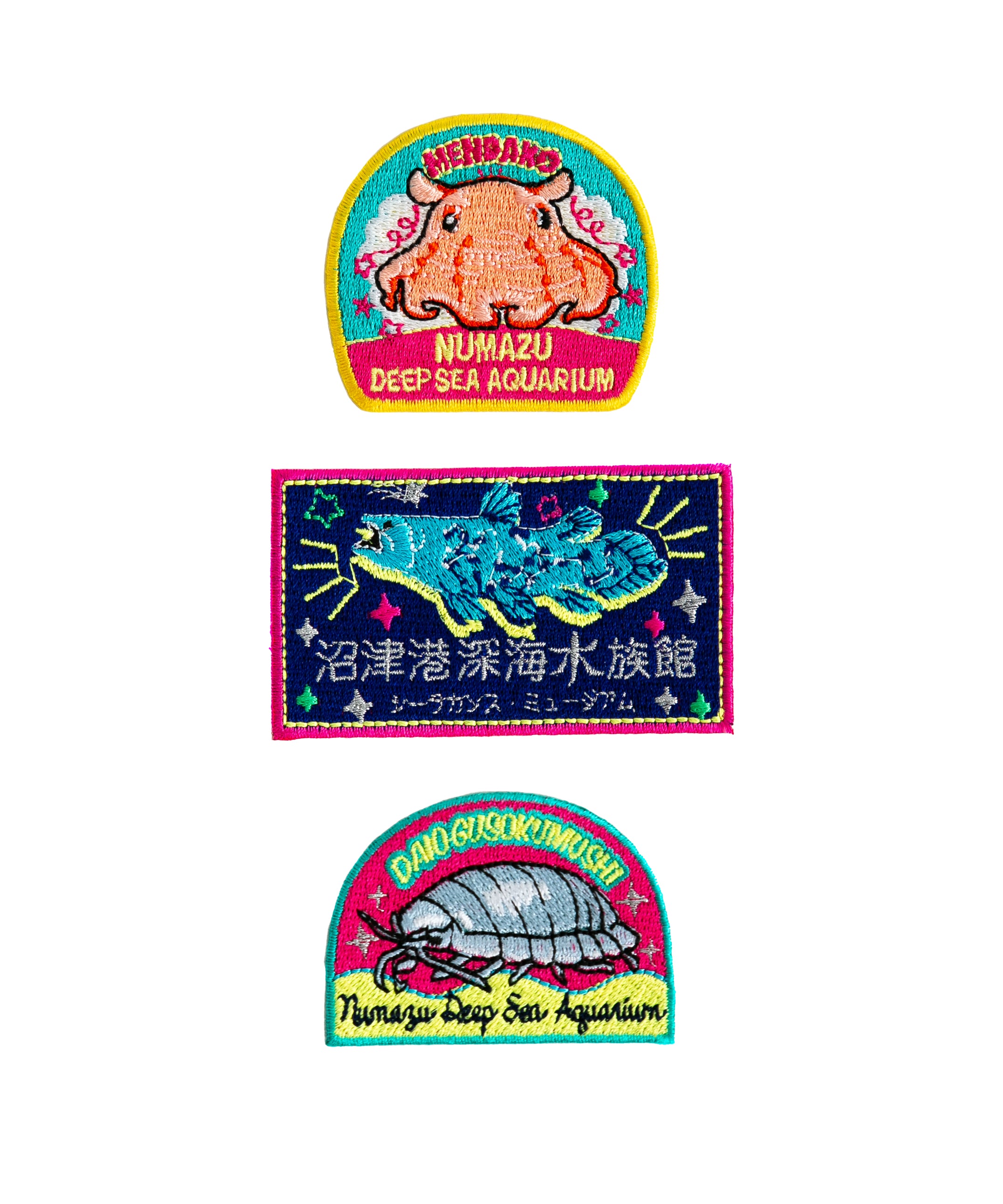 NEW》embroidered sticker DAIO GUSOKUMUSHI【沼津港深海水族館店舗