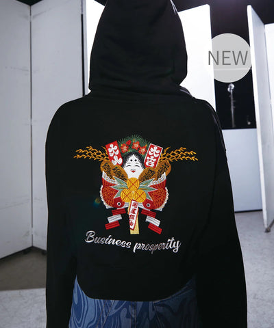 《NEW》JAPAN KUMADE ZIPUP HOODIE BLACK M