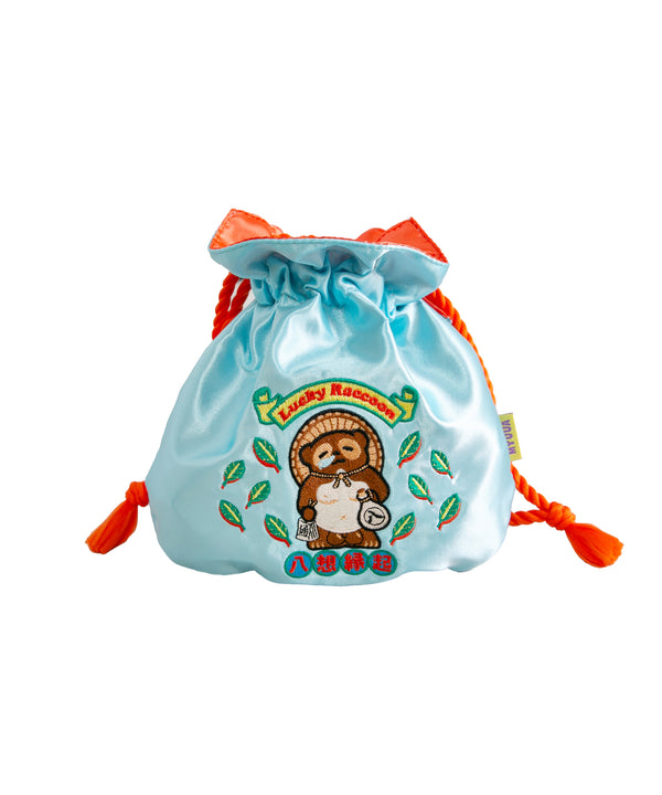 JAPAN ラッキーたぬき巾着ポーチ