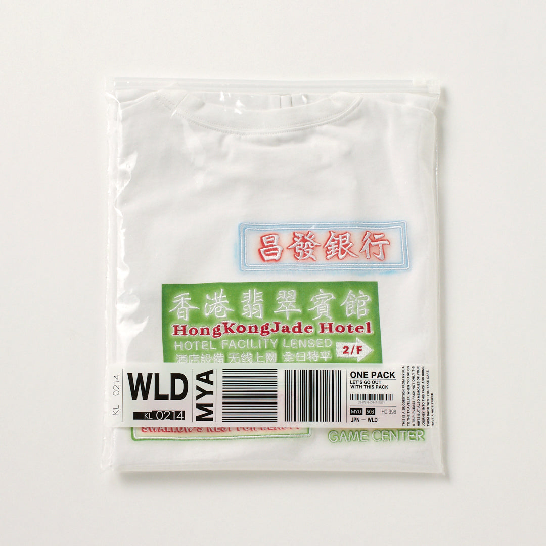 香港霓虹T恤・白色