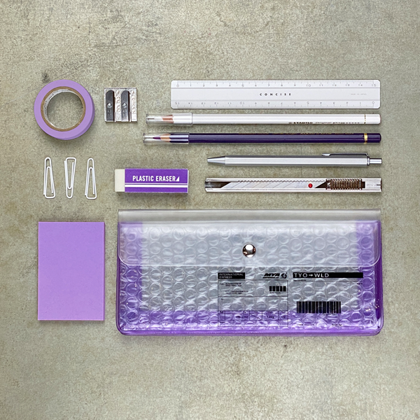 Hộp đựng bút chì màu tím