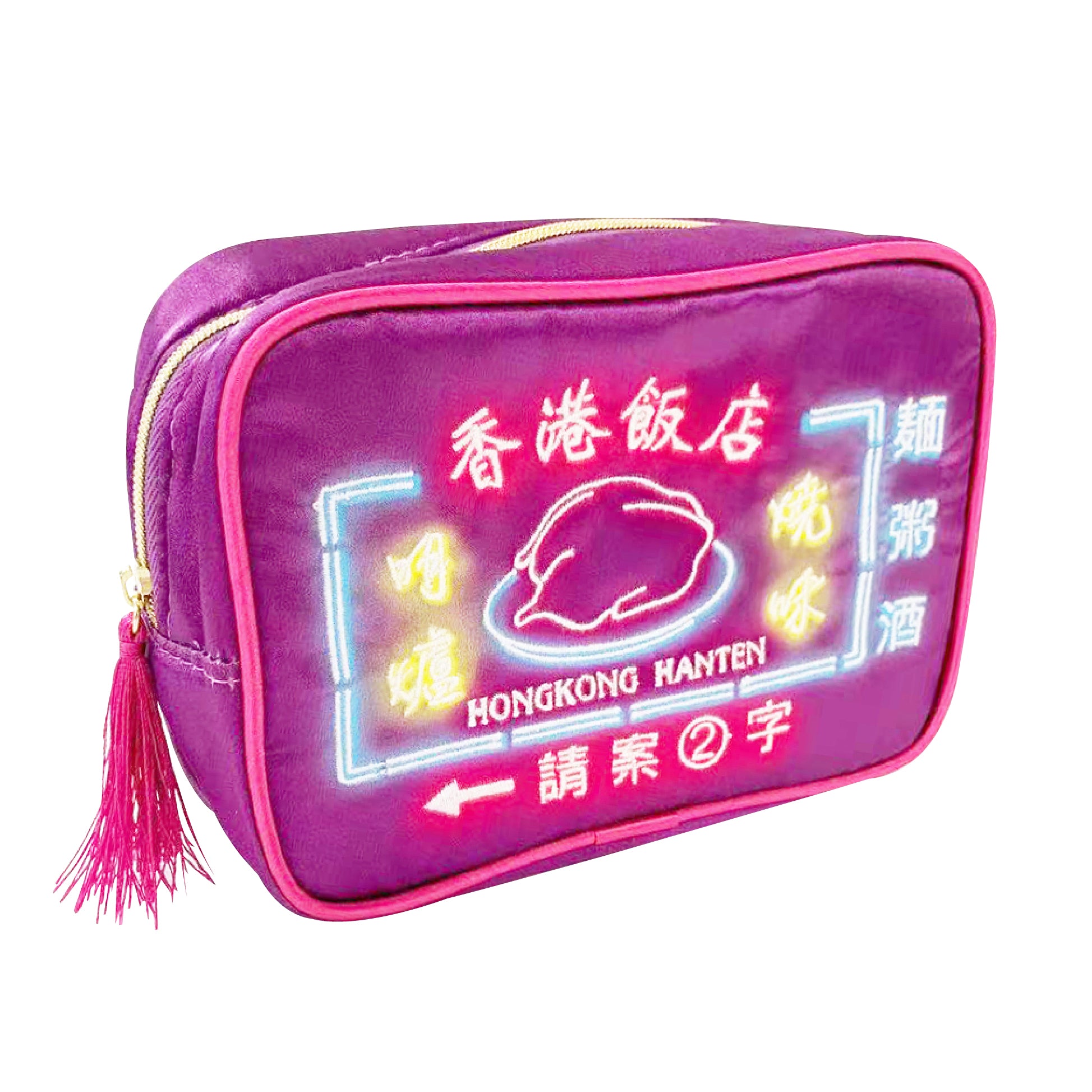 hong kong square pouch neon