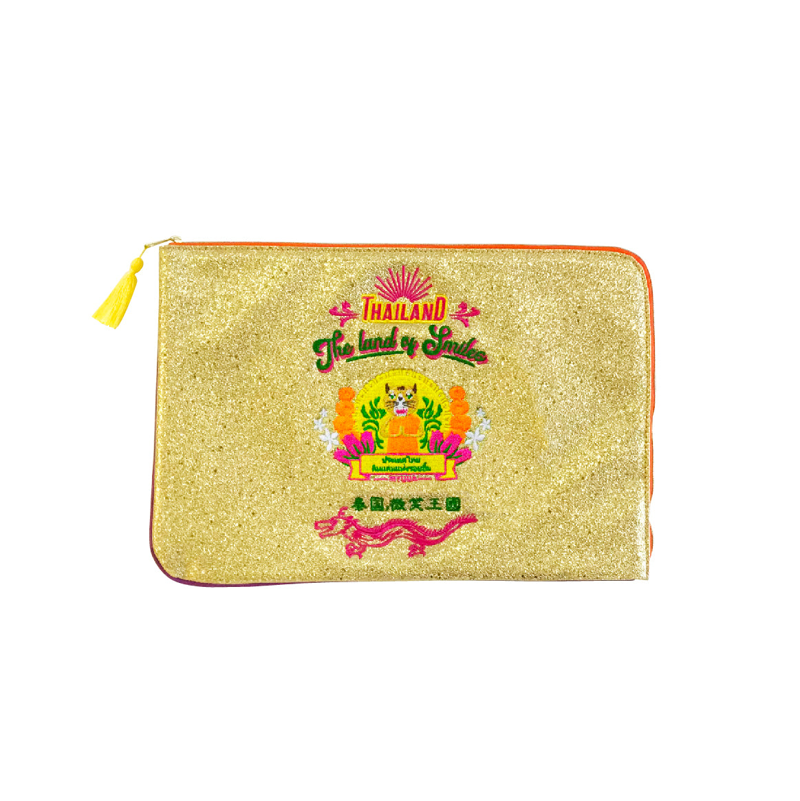 Thai gold clutch bag